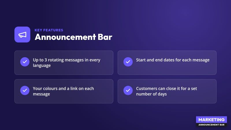 Announcement Bar