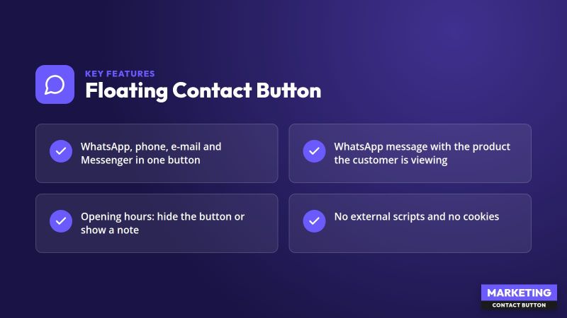 Bouton de contact flottant