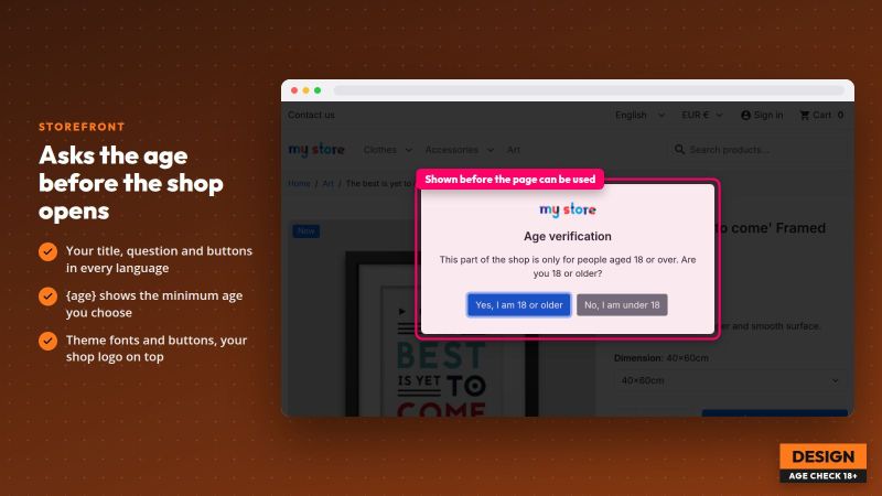 Age Verification Popup