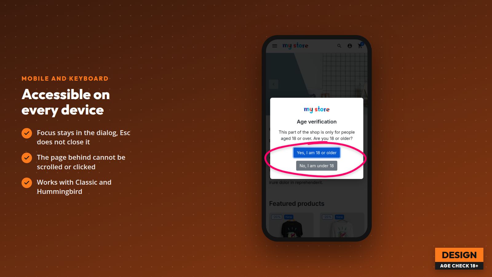 Age Verification Popup