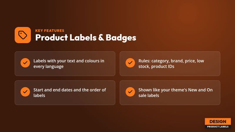 Product Labels & Badges