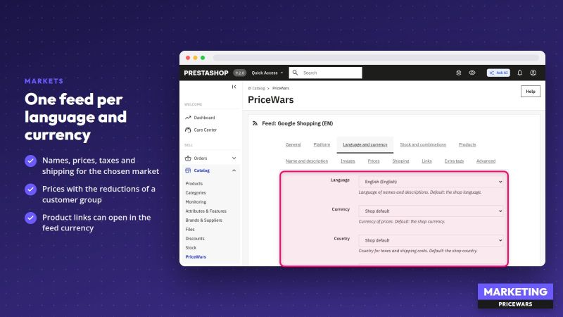PriceWars - flux produits