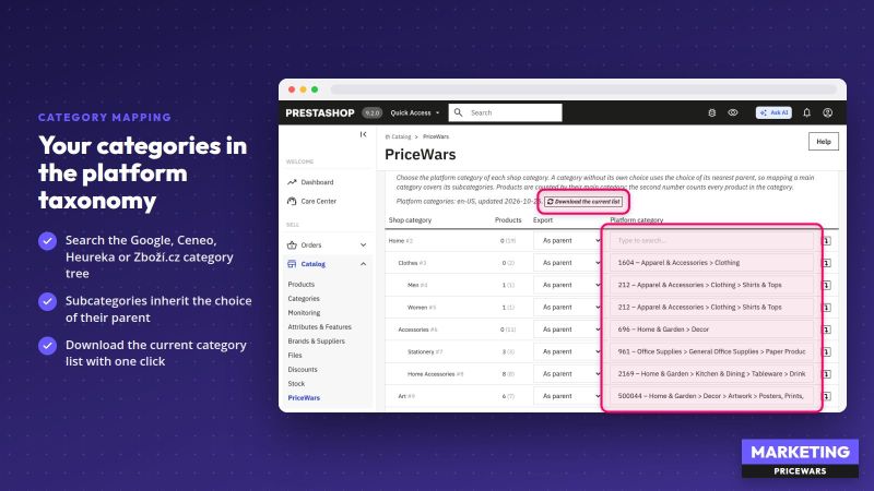 PriceWars - Product Feeds
