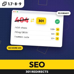 301 Redirects & 404 Log