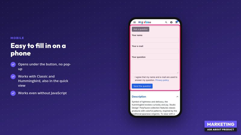 Product Question Form