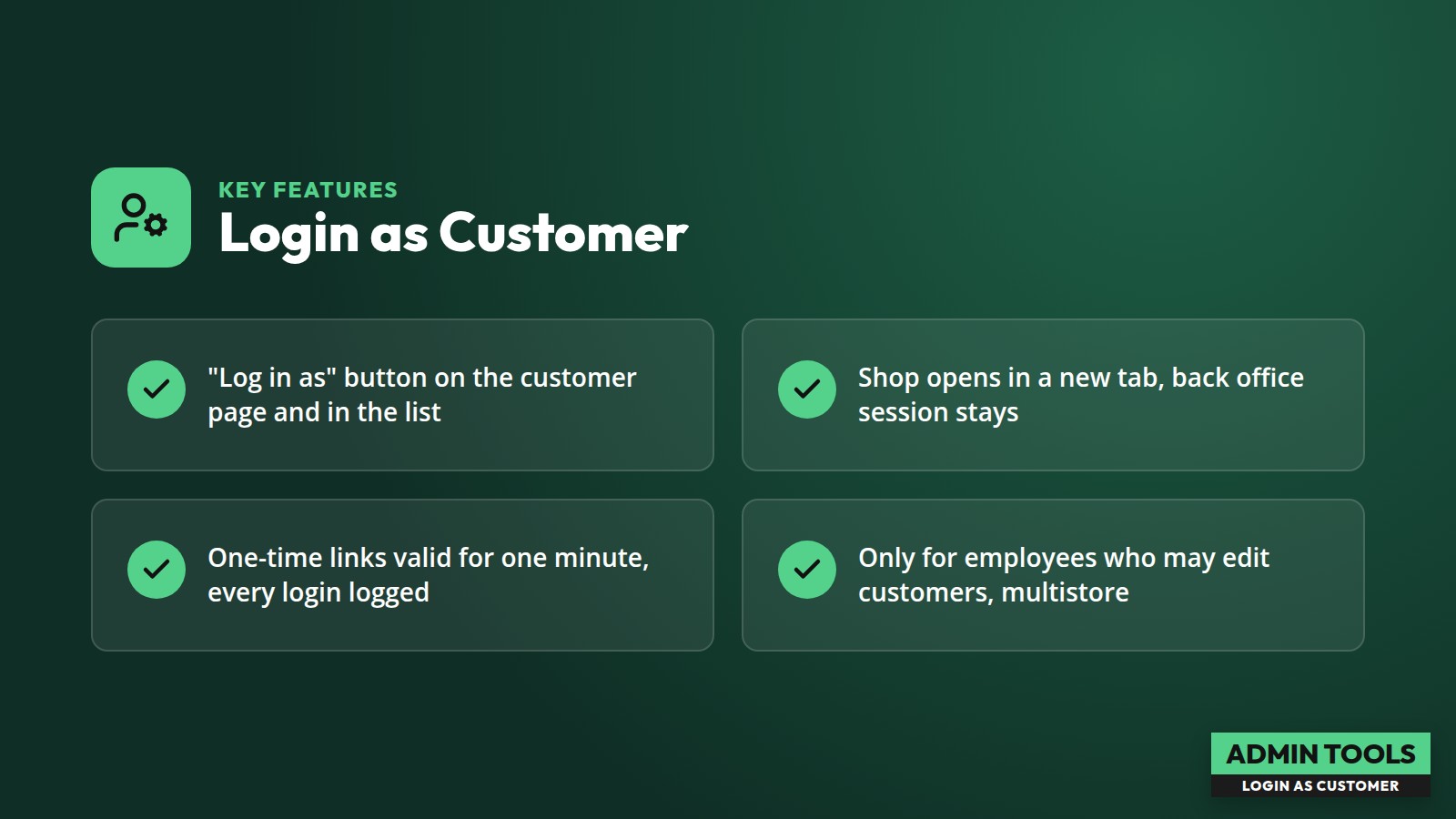 Login as Customer