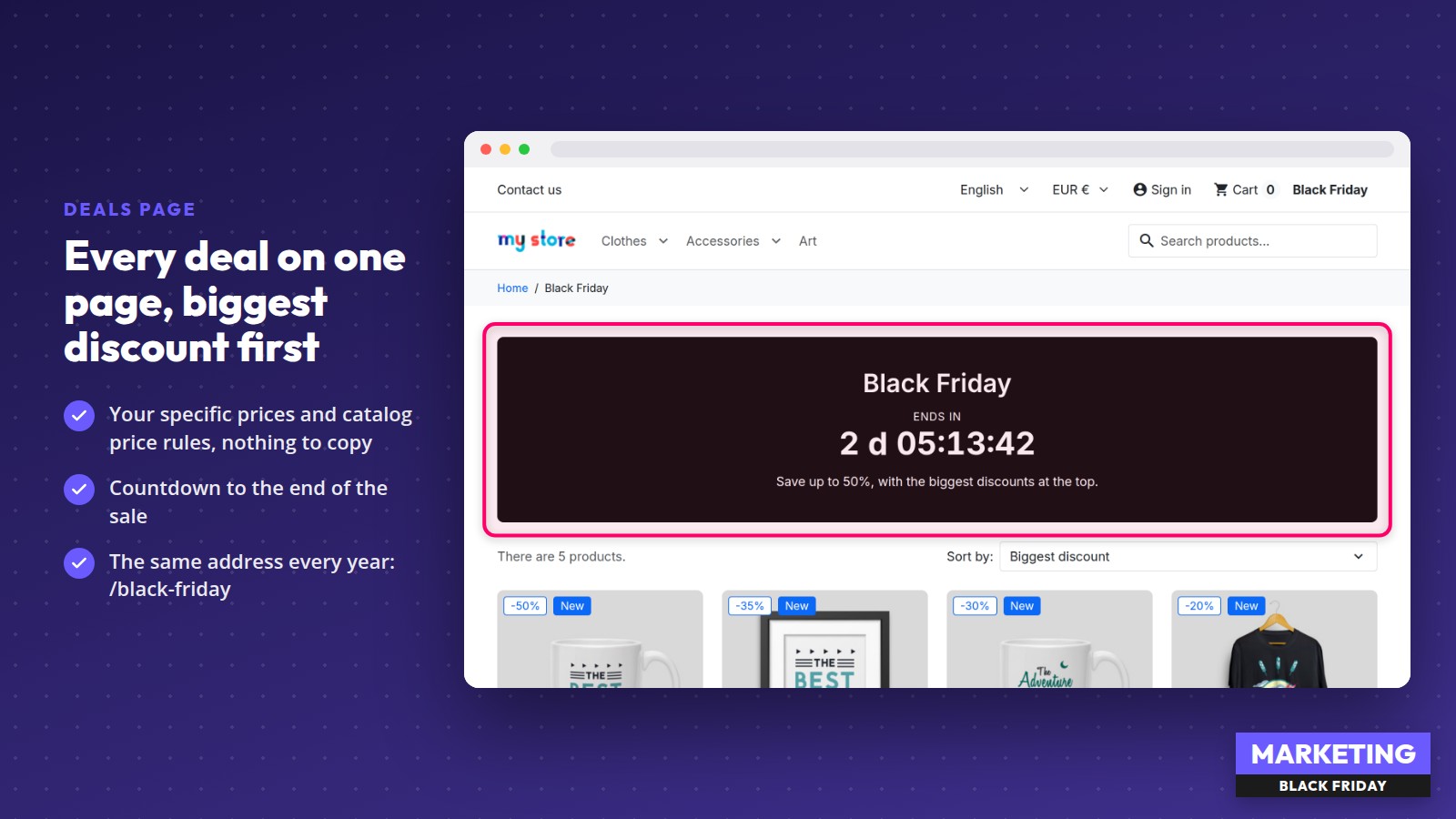 Black Friday Deals Page