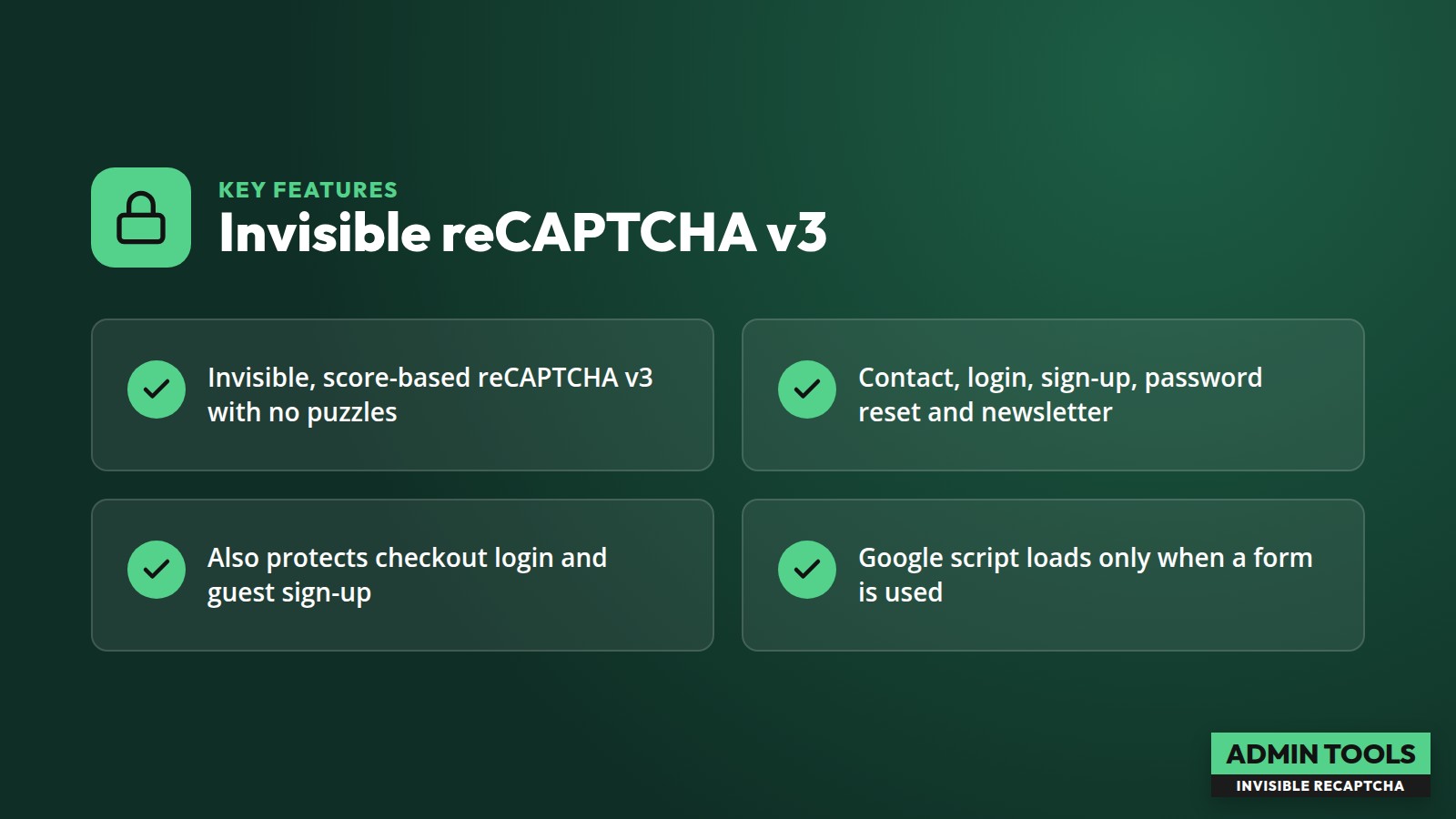 reCAPTCHA v3 invisible