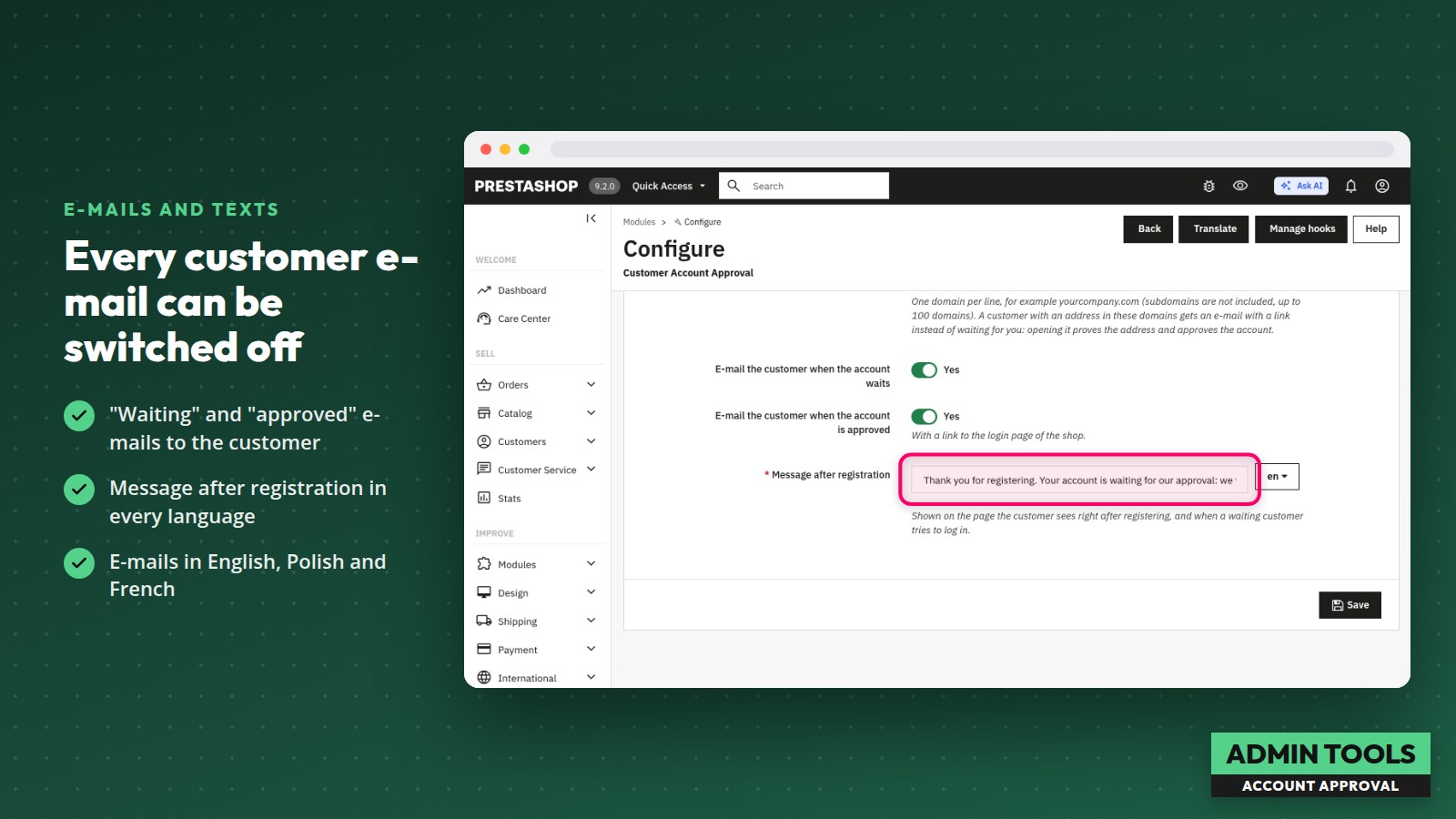 Customer Account Approval
