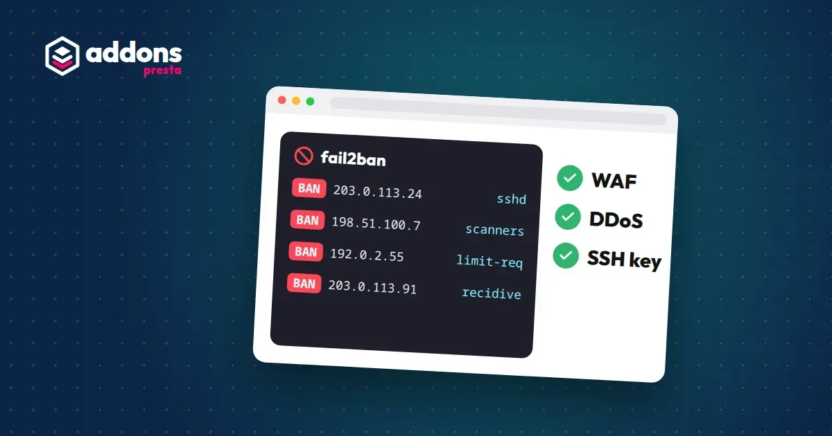 How to secure a PrestaShop server: fail2ban, Cloudflare and DDoS