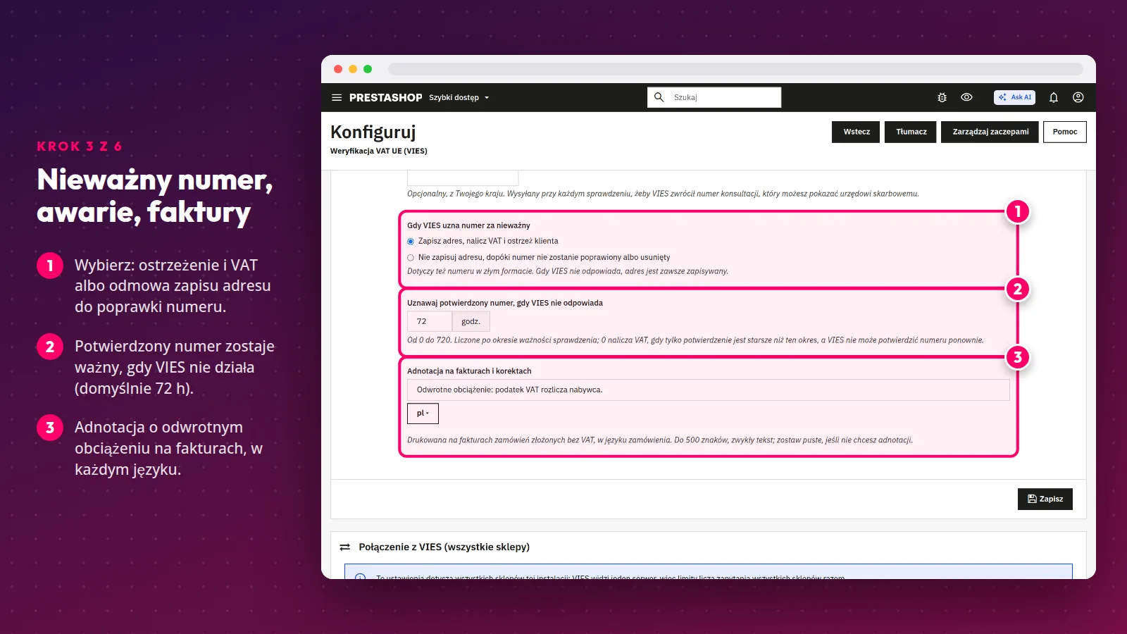 Weryfikacja VAT UE (VIES): Nieważny numer, awarie, faktury
