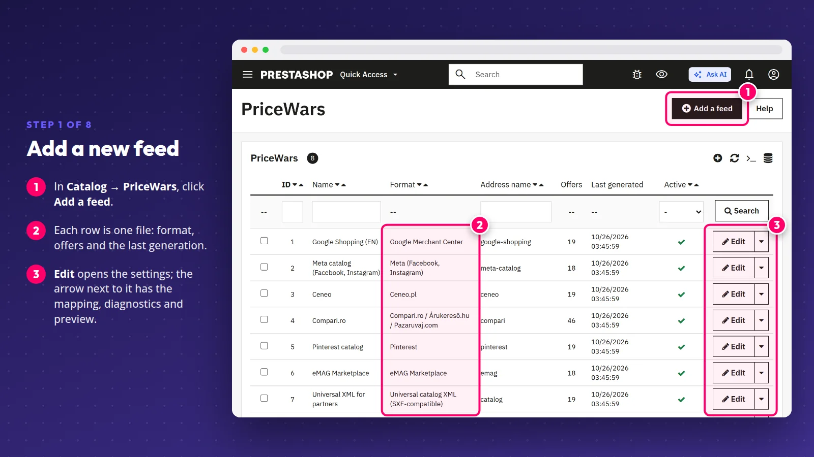 PriceWars: Add a new feed