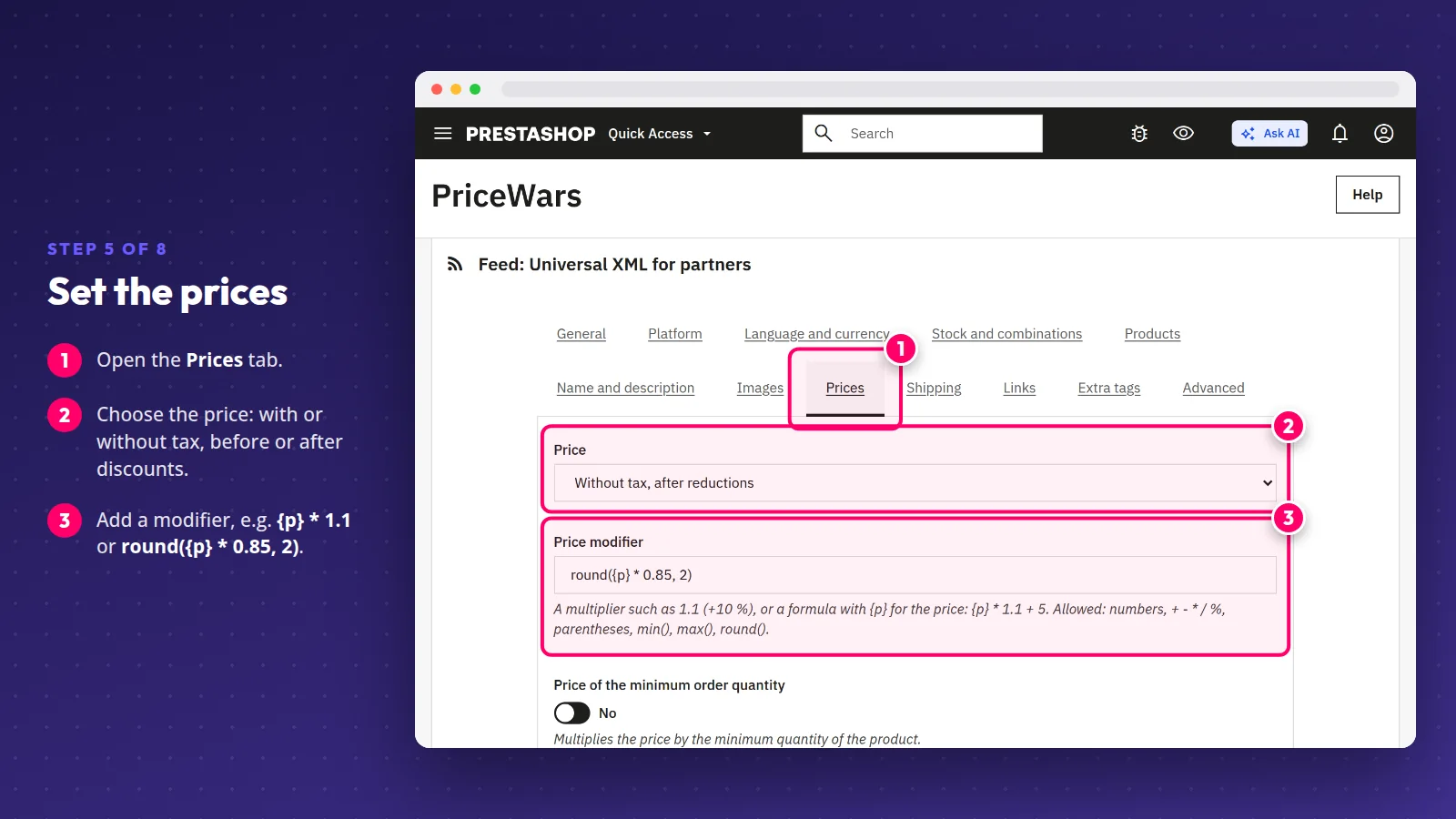 PriceWars: Set the prices