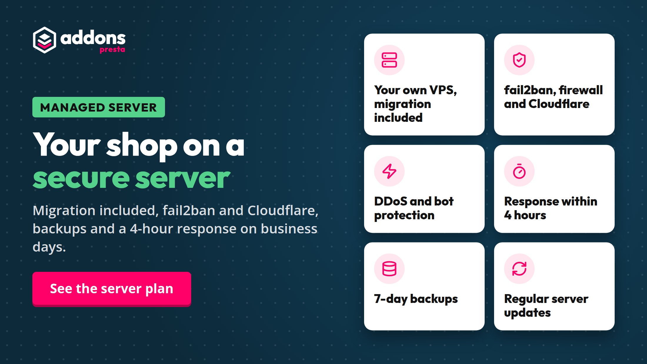 Your shop on a secure server