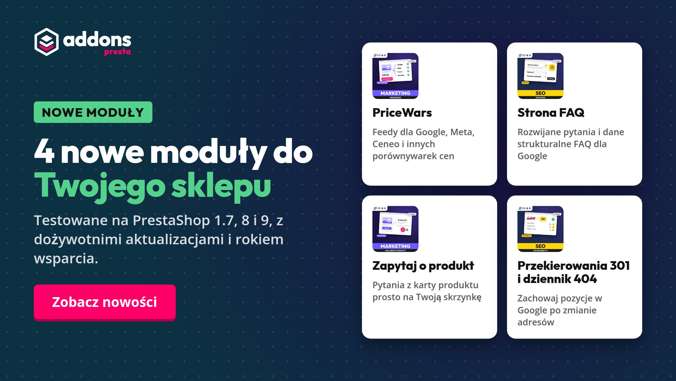 4 nowe moduły do Twojego sklepu
