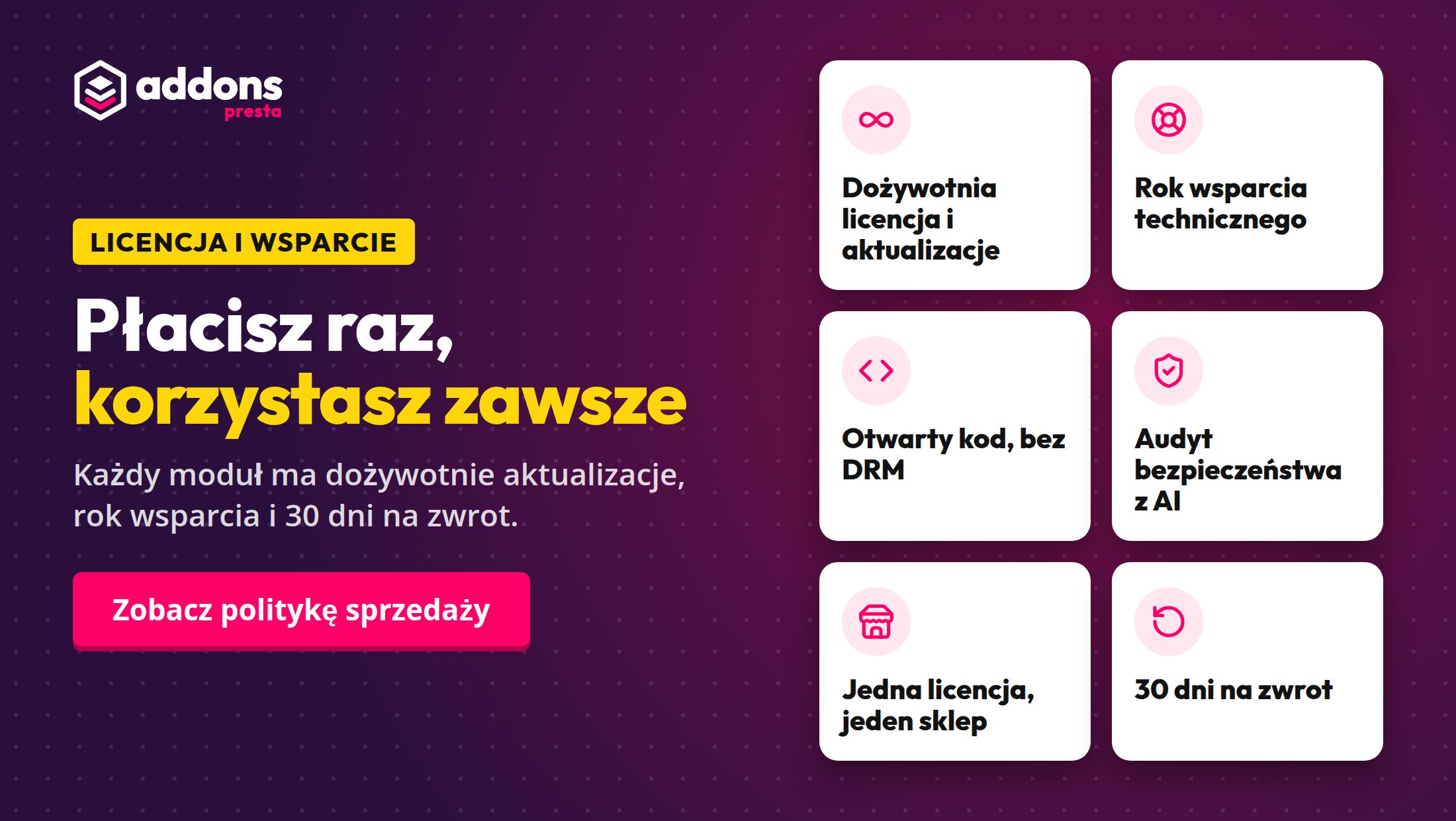 Płacisz raz, korzystasz zawsze